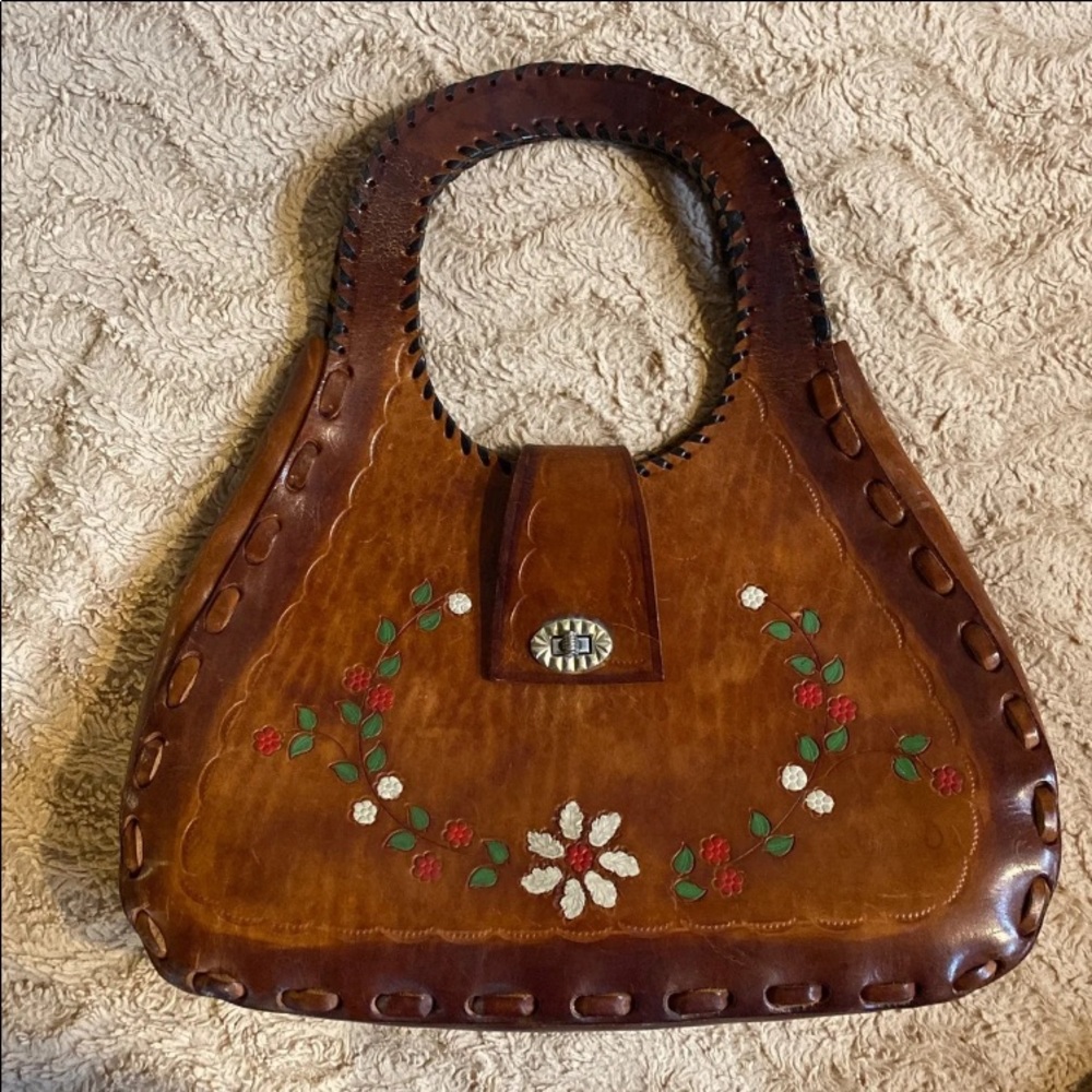 Vintage handtools leather purse